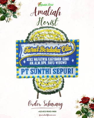 Papan Bunga Duka di Babakan Tarogong