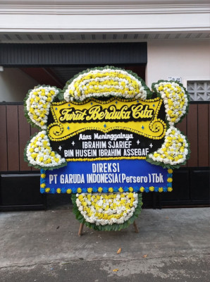 Papan Bunga Duka di Babakan Tarogong