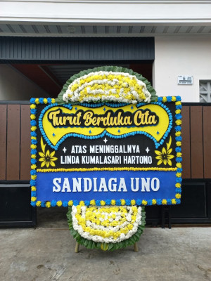Papan Bunga Duka di Babakan Tarogong